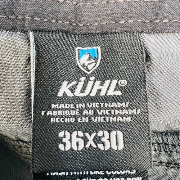 KÜHL Revolvr Pants Men's 36x30 Ink Black Tapered Fit Style 5232 UberKuhl Hiking - Picture 8 of 13